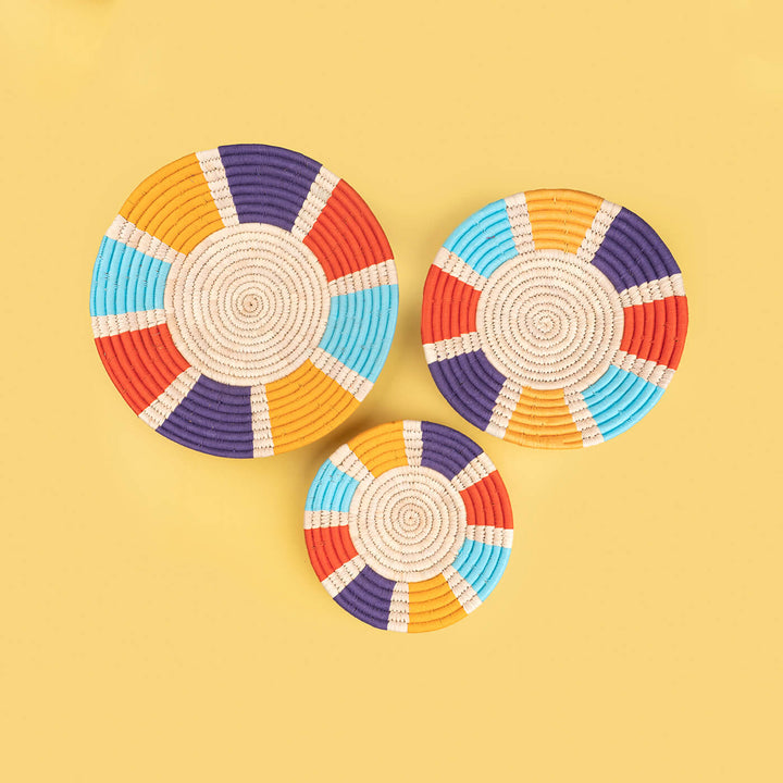 Handcrafted Sabai Grass Wall Plate - Zwende