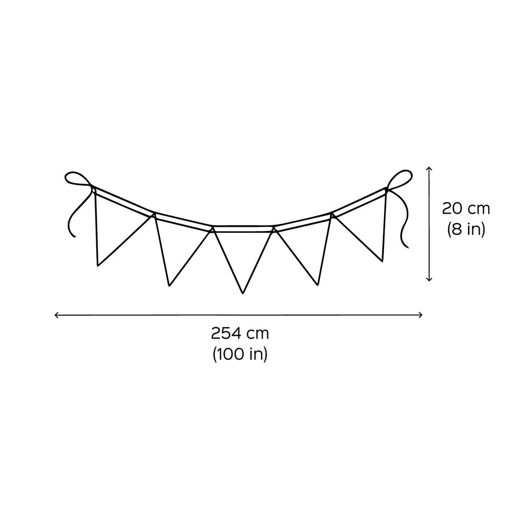 Handmade Printed Colourful Reversible Flag Cotton Bunting