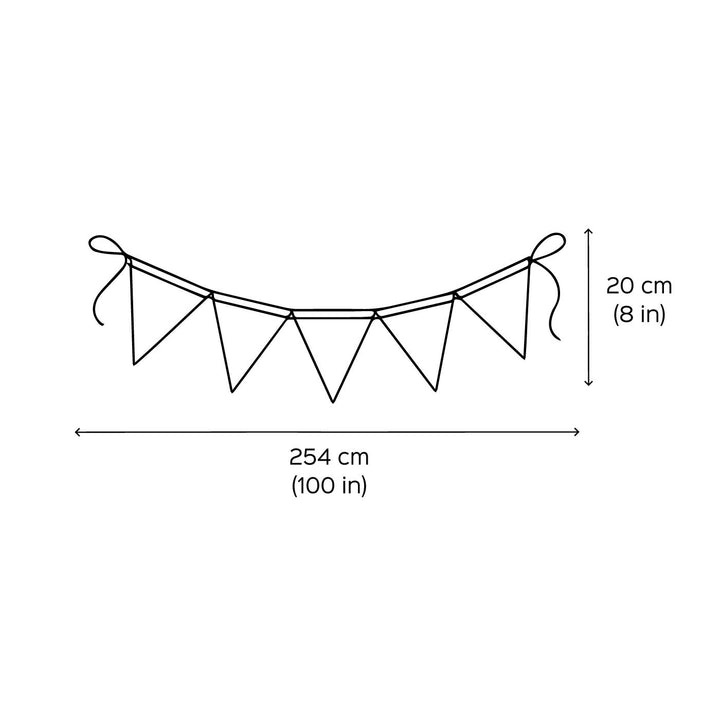 Handmade Printed Colourful Reversible Flag Cotton Bunting