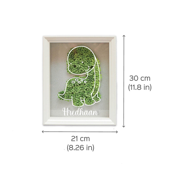 Personalized Paper Quilled Shadow Frame Nameplate For Kids - Zwende