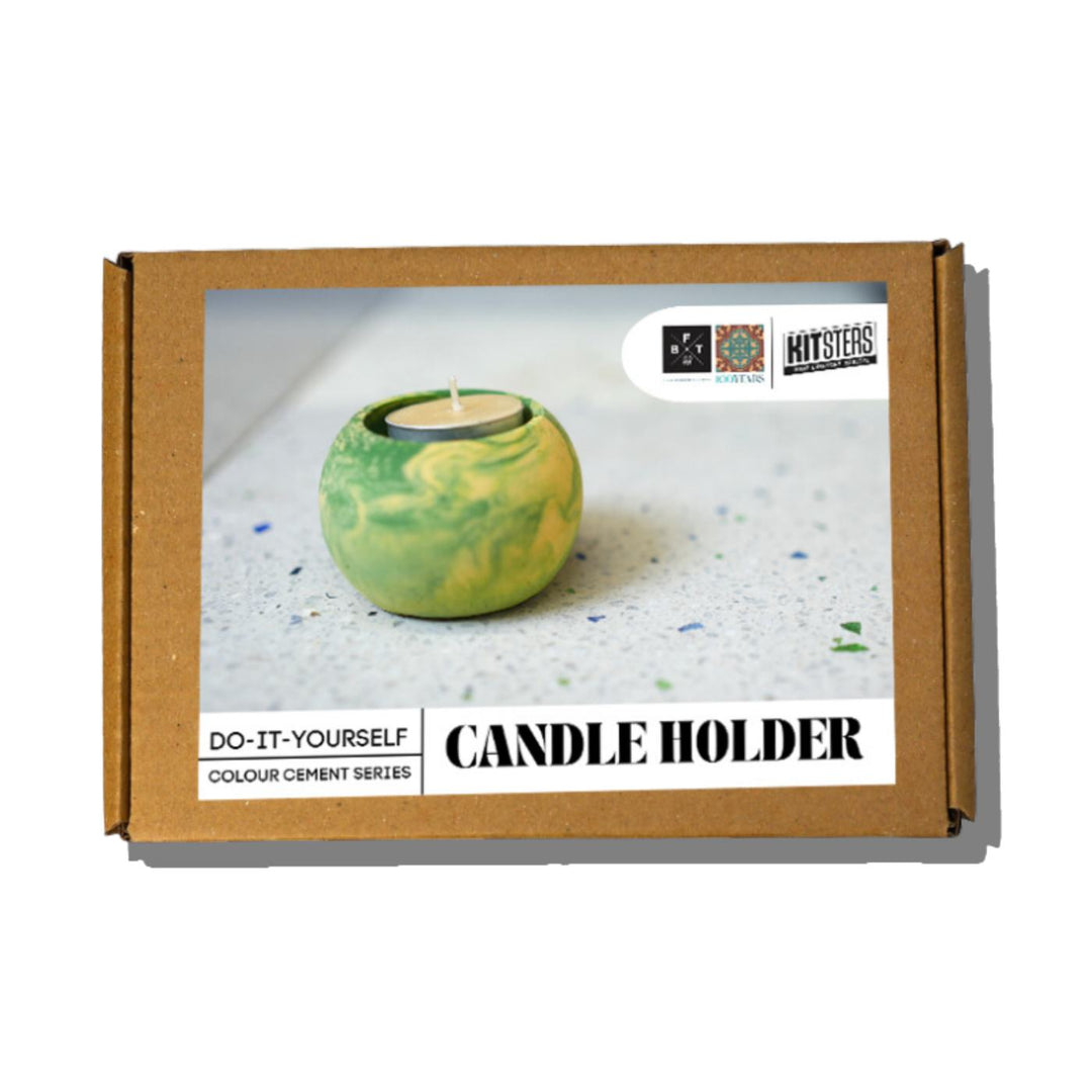 Cement Candle Holder Making DIY Kit