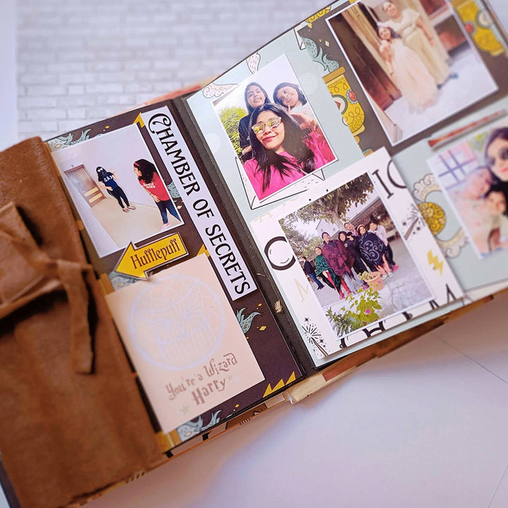 Handcrafted Hogwarts Themed Scrapbook Personalized With Your Photos & Messages