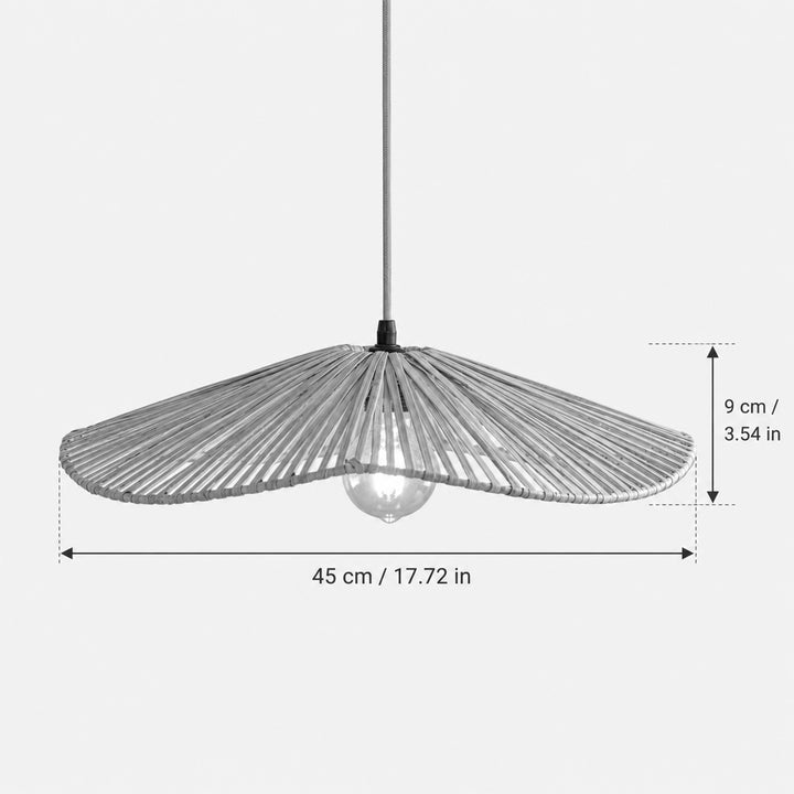 Solane Handwoven Banana Fiber Hanging Lampshade For Home Decor