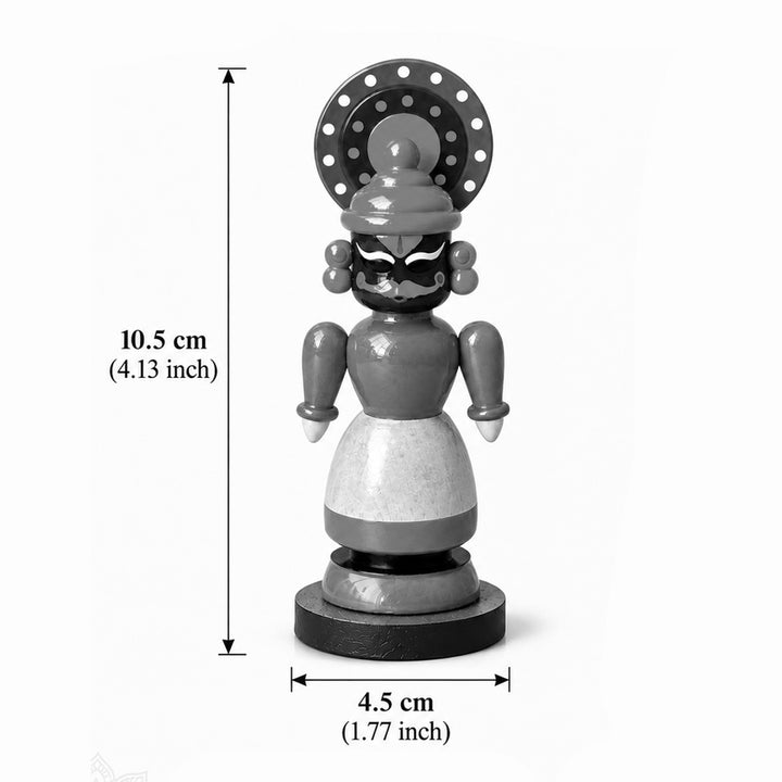 Handcrafted Small Kathakali Wooden Golu Doll For Gifting & Decor