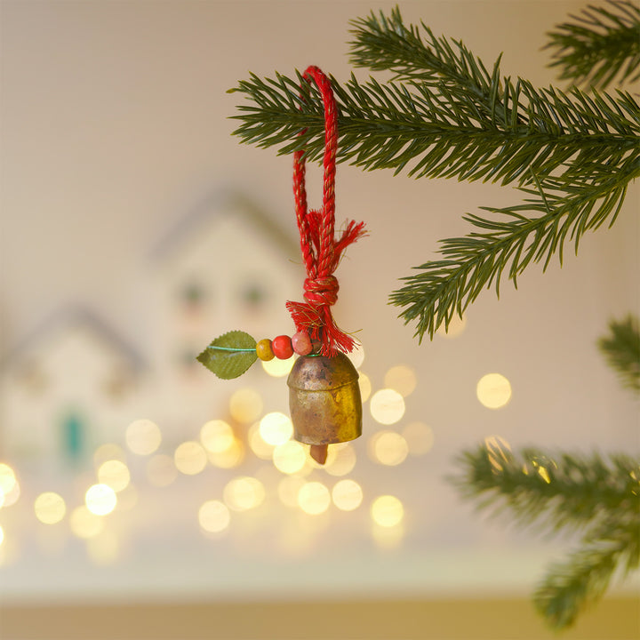 5 Pc | Handmade Terracotta Ornaments For Christmas Tree Decoration