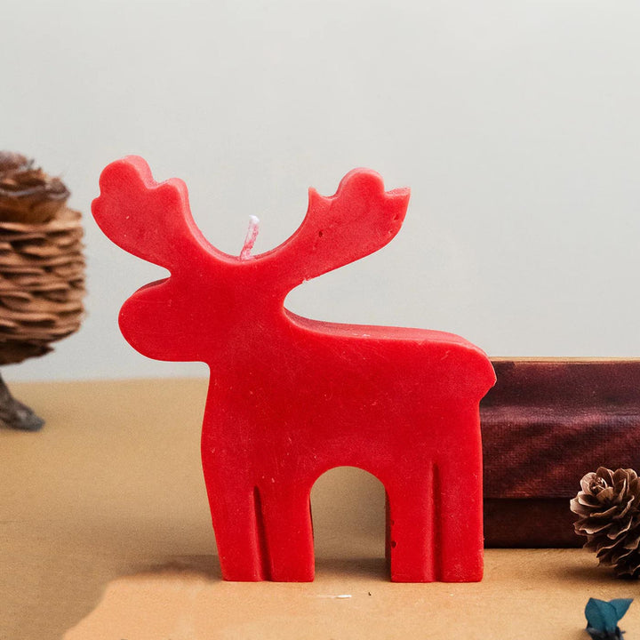 Handmade Reindeer Candle For Christmas Decoration