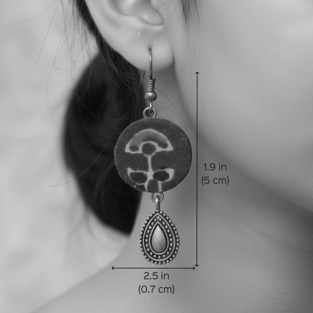 Handmade Drop Motif Statement Earrings