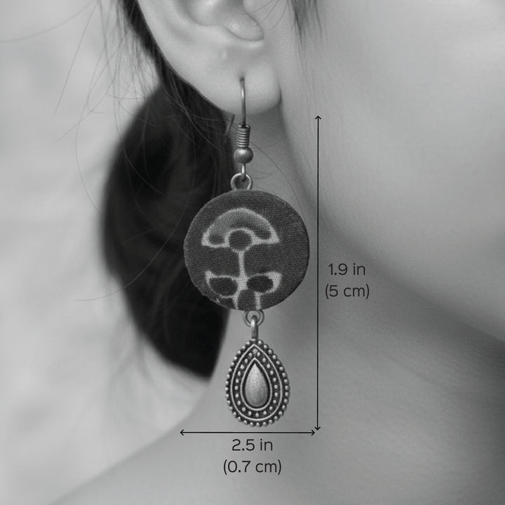 Handmade Drop Motif Statement Earrings