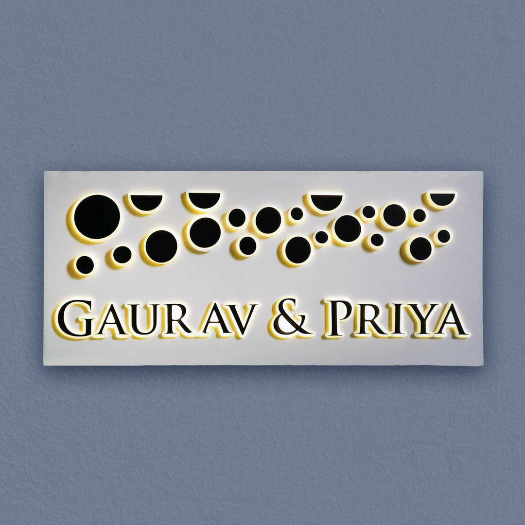 Personalized Planets Theme Acrylic LED Name Plate