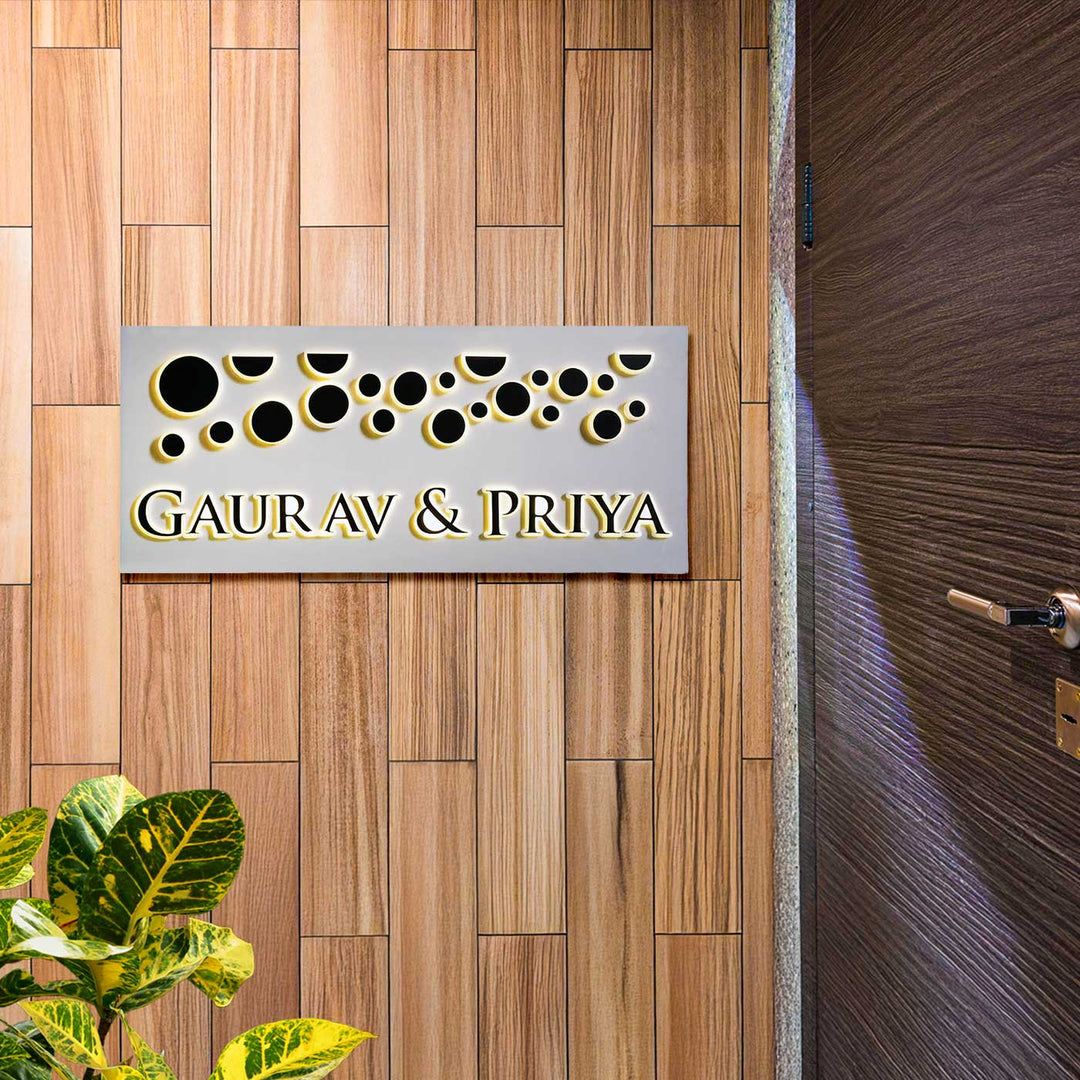 Personalized Planets Theme Acrylic LED Name Plate