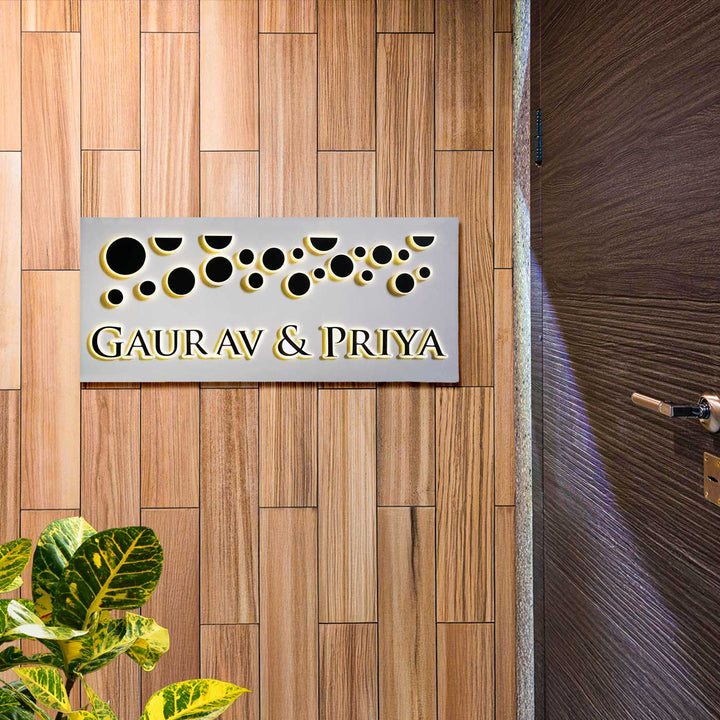 Personalized Planets Theme Acrylic LED Name Plate