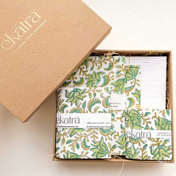 Eco-friendly Handcrafted Green Floral Loaded Hamper