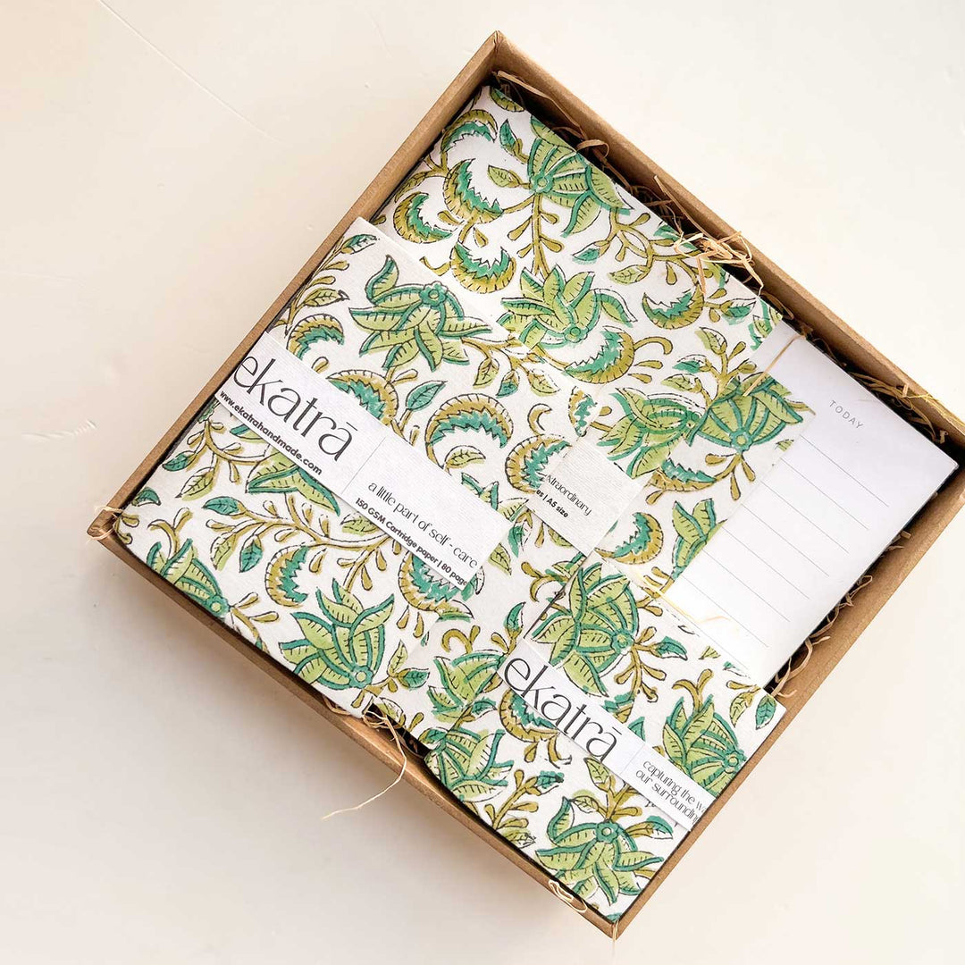 Eco-friendly Handcrafted Green Floral Loaded Hamper