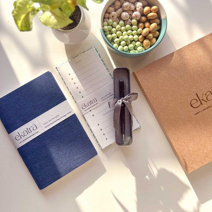 Sustainable Handmade Productivity Stationary Hamper - Zwende