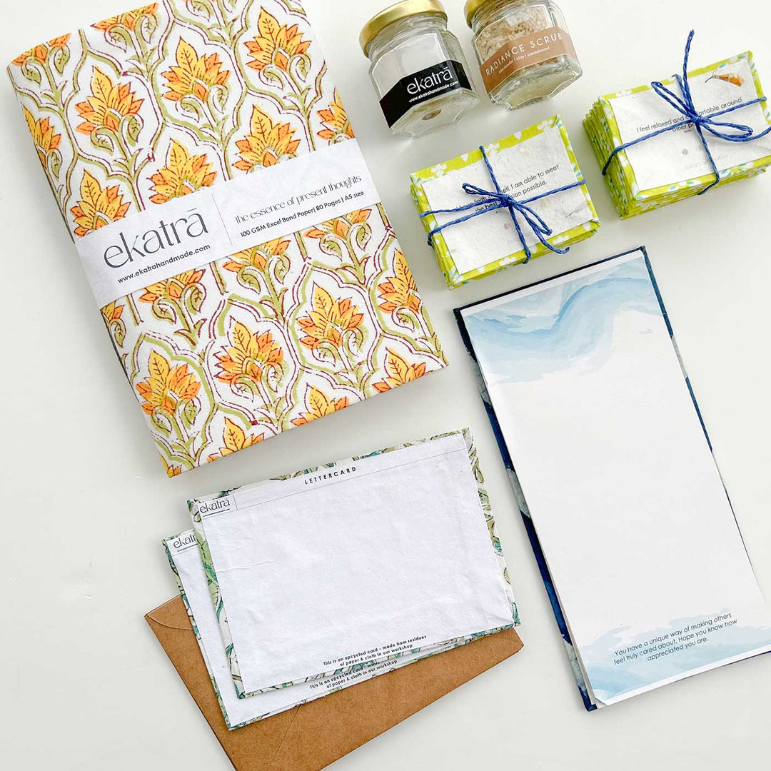 Eco-friendly Handmade Journal & Self-Care Hamper