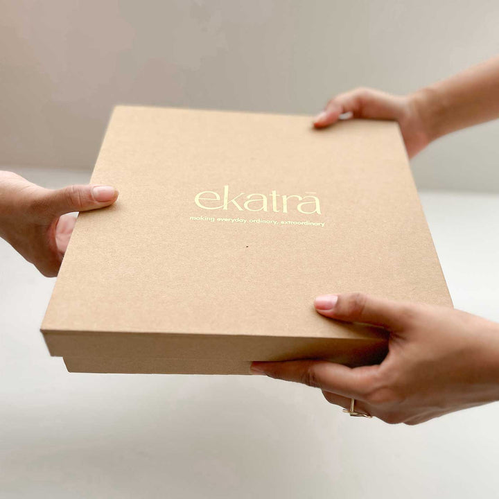 Eco-friendly Handmade Beige Solid Journal & Self-Care Hamper