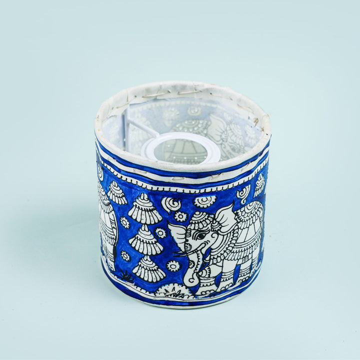 Hand Painted Tholu Bommalata Small Tabletop Lamp | 5 inches
