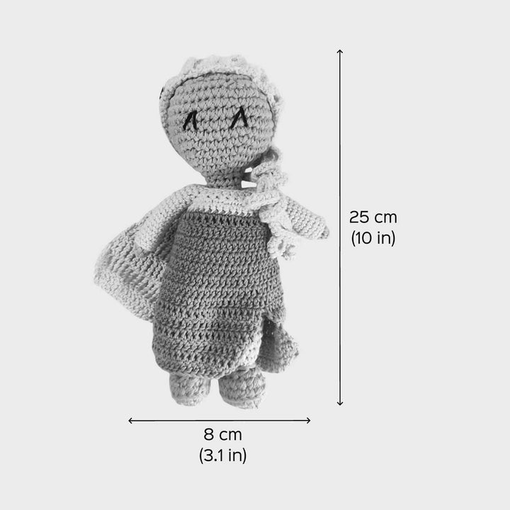 Handmade Crochet Elsa Theme Cotton Doll