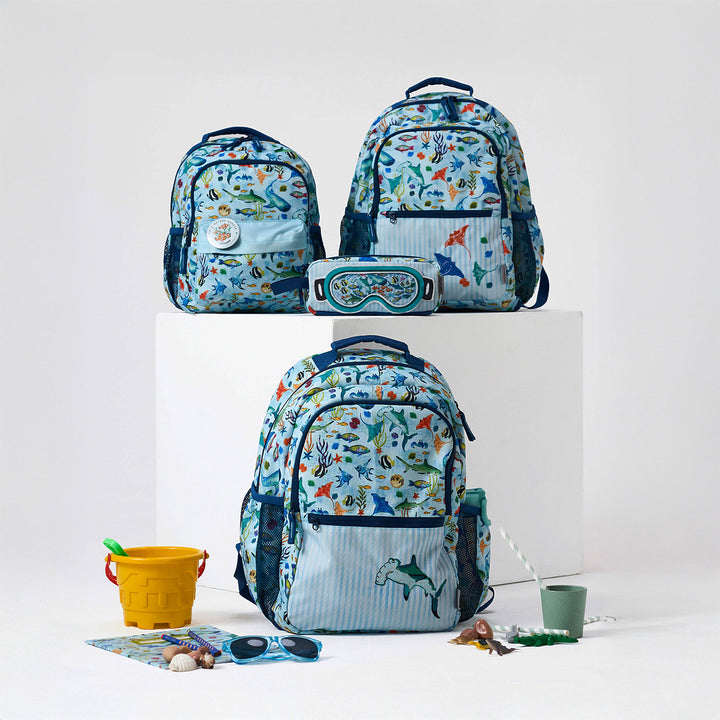 Emerald Cove Theme Water-Resistant Kids Everyday Backpack