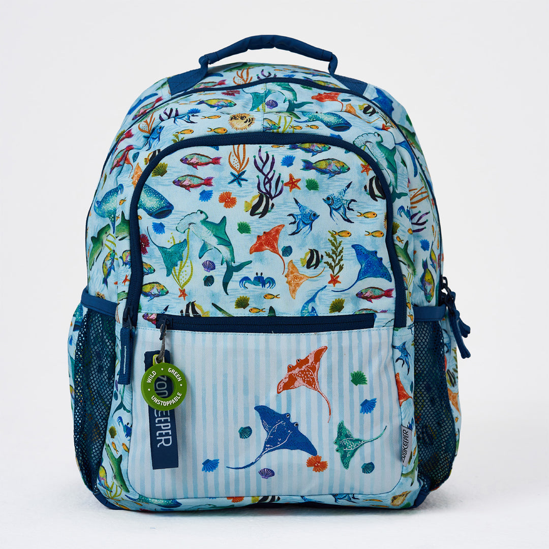 Emerald Cove Theme Water-Resistant Kids Everyday Backpack