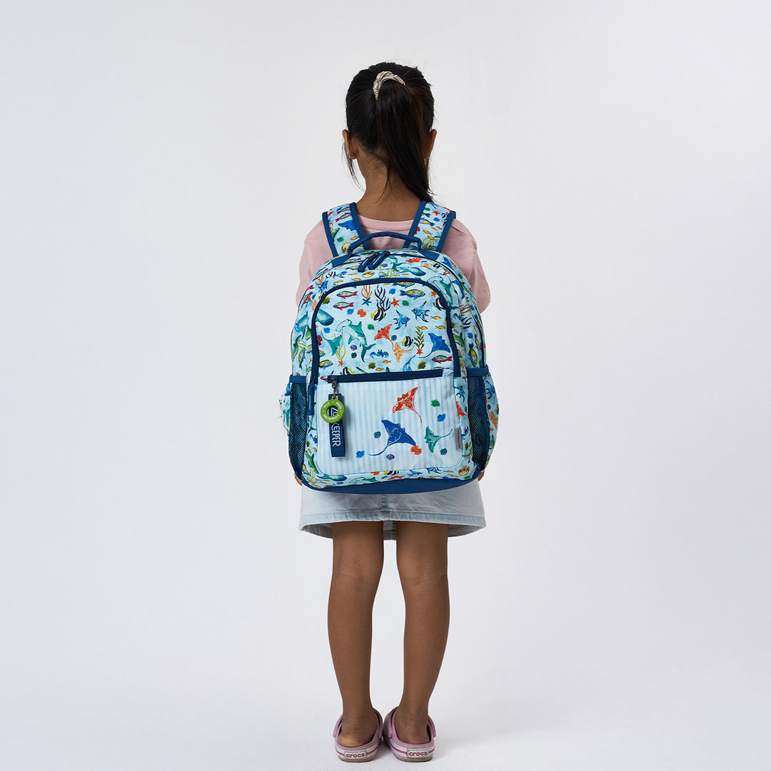 Emerald Cove Theme Water-Resistant Kids Everyday Backpack