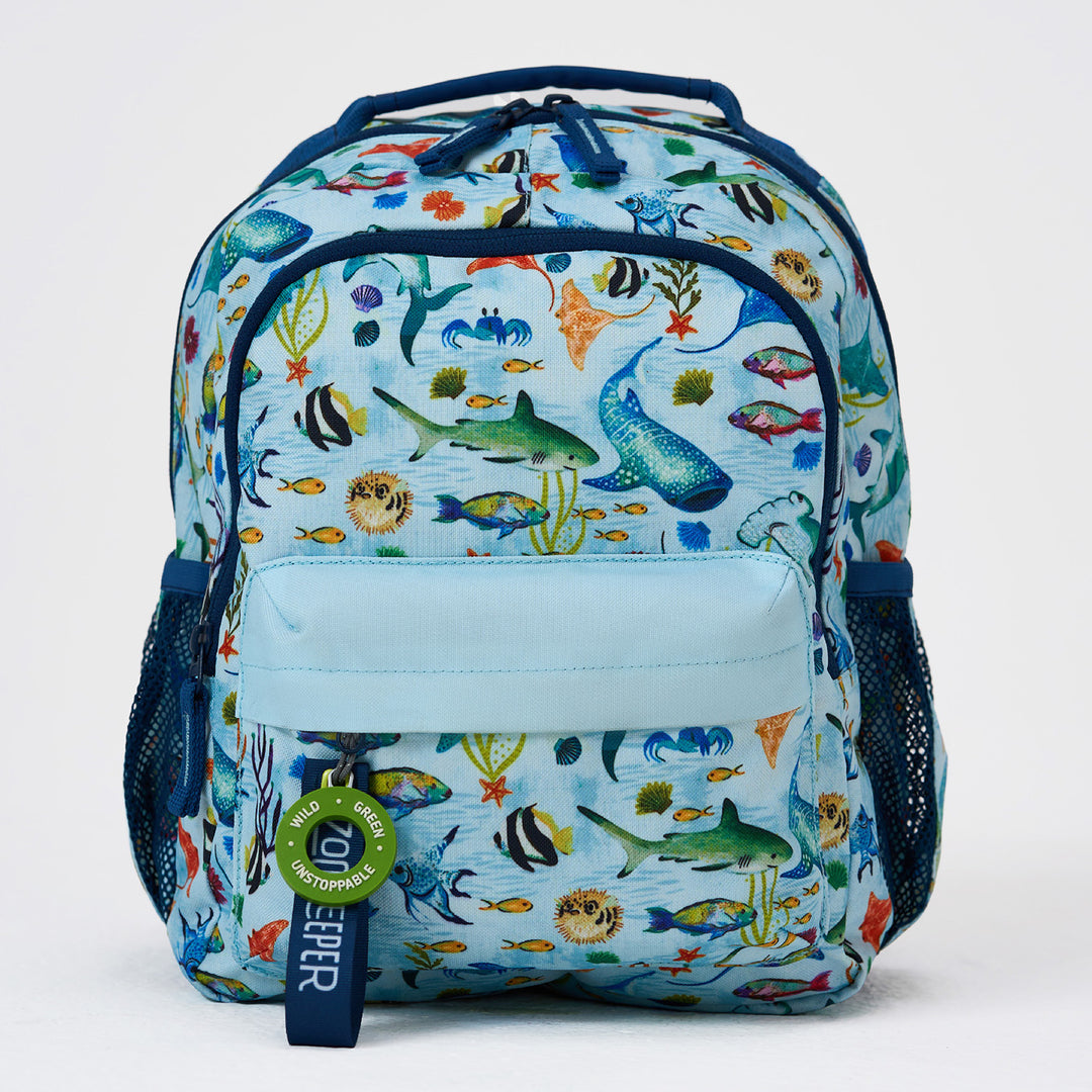 Emerald Cove Theme Water-Resistant Kids Everyday Backpack