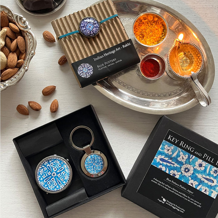 Handcrafted Folk Art Rakhi Hamper For The Elderly