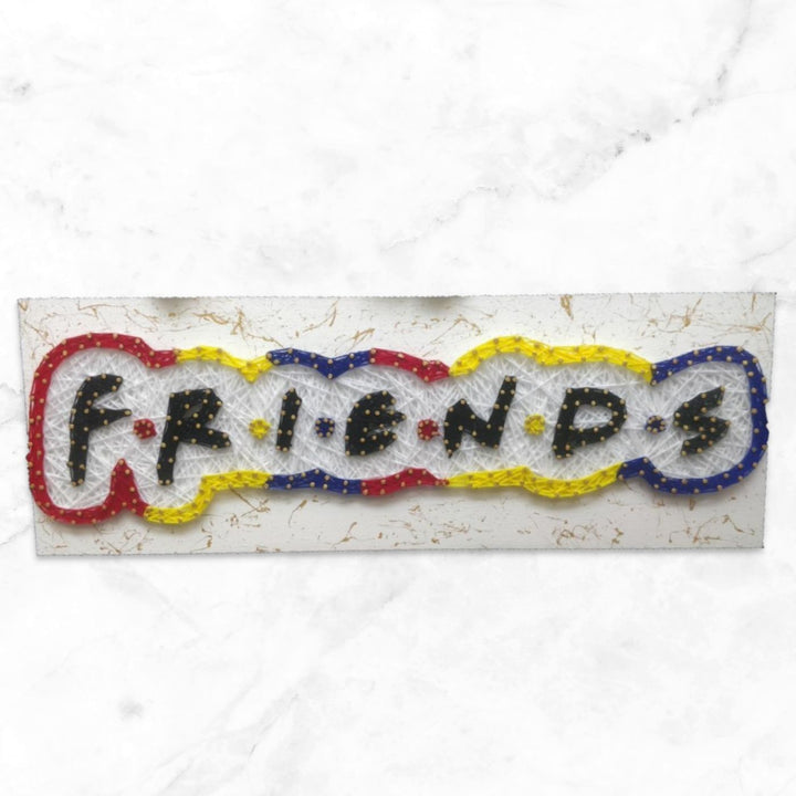 Photo-Personalized Friends String Art Nameplate