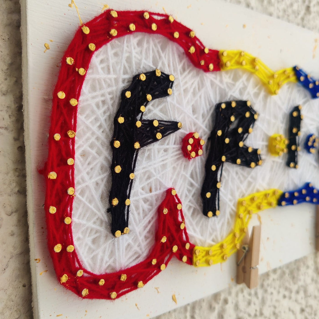 Photo-Personalized Friends String Art Nameplate