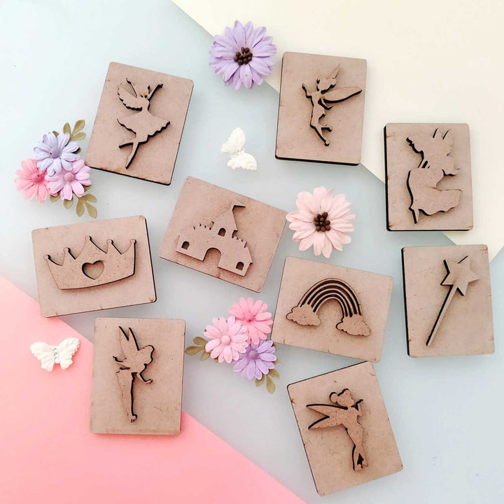Handmade Fairy Theme Dough Stamp | Set Of 9