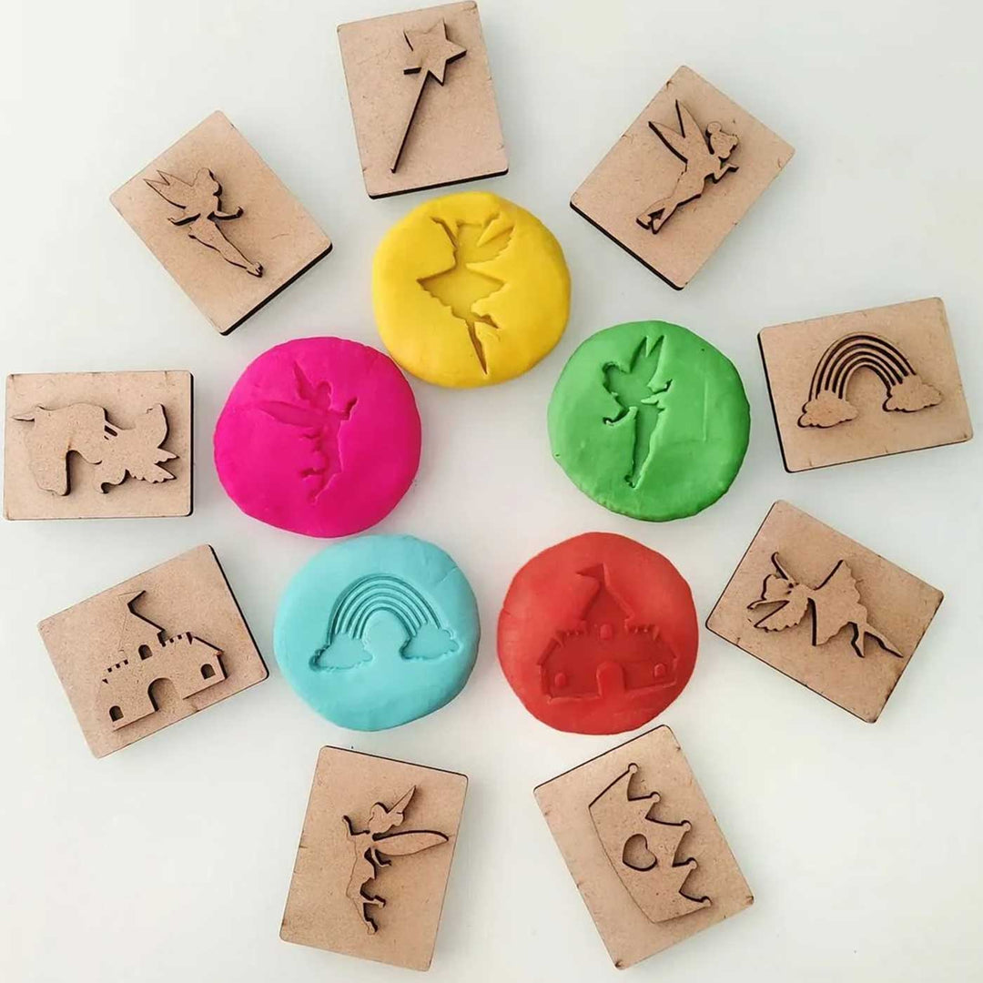 Handmade Fairy Theme Dough Stamp | Set Of 9