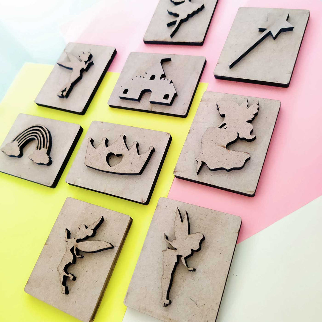 Handmade Fairy Theme Dough Stamp | Set Of 9