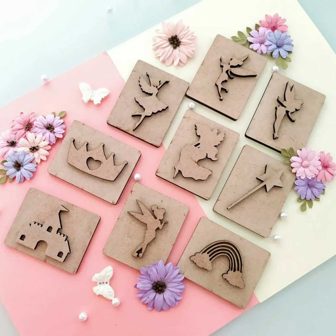 Handmade Fairy Theme Dough Stamp | Set Of 9