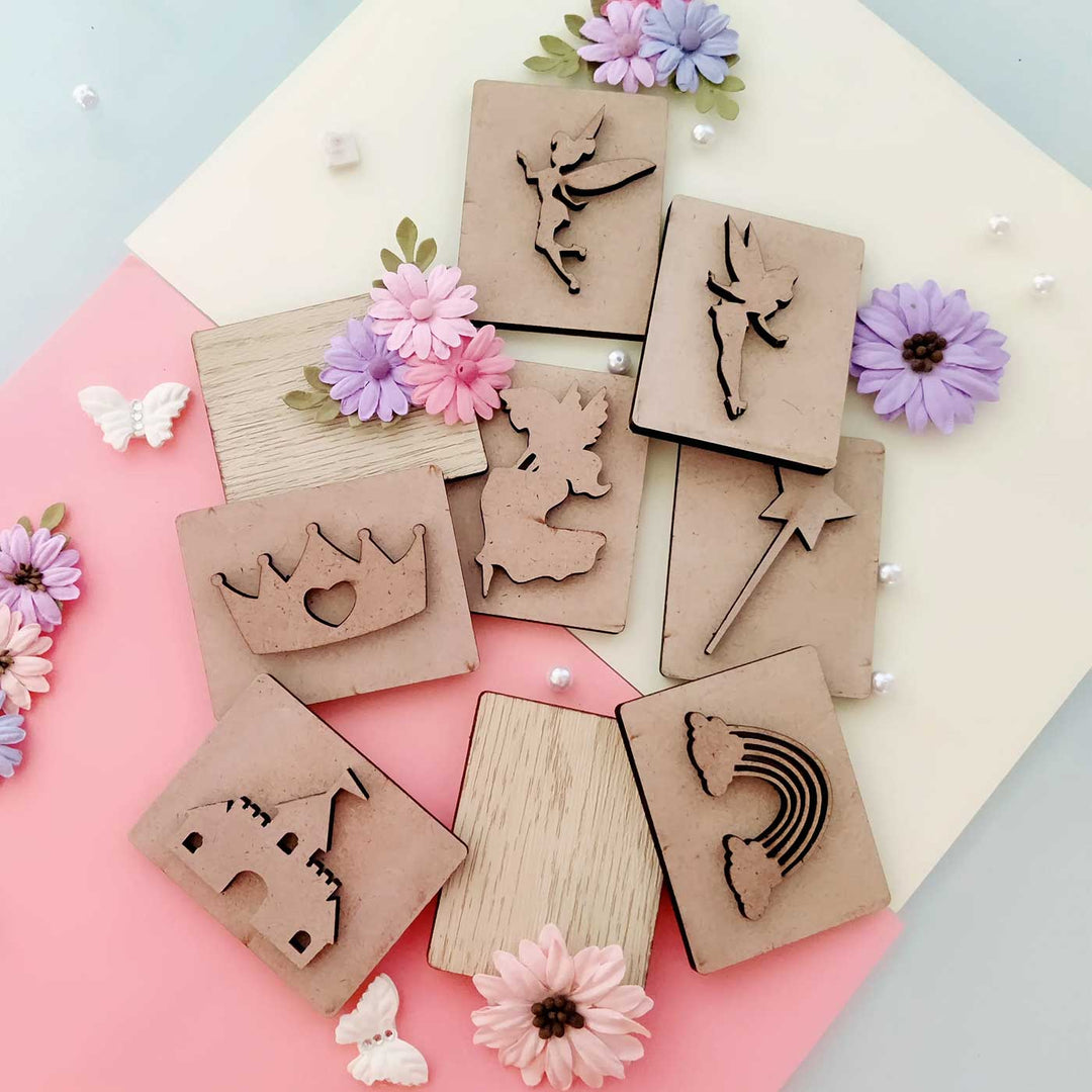 Handmade Fairy Theme Dough Stamp | Set Of 9