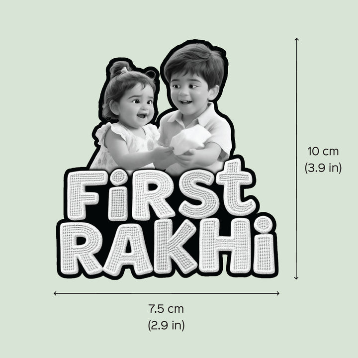 Photo Personalized "First Rakhi" Acrylic Fridge Magnet