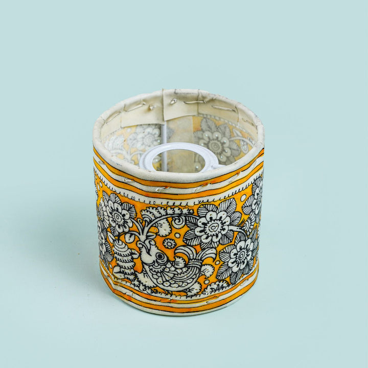 Hand Painted Tholu Bommalata Small Tabletop Lamp | 5 inches