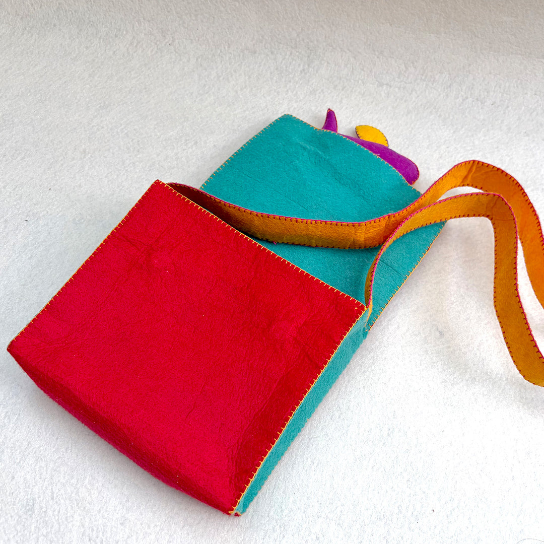 Handmade Red Fish Sling Bag for Kids | 3+