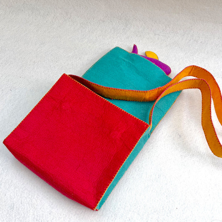 Handmade Red Fish Sling Bag for Kids | 3+