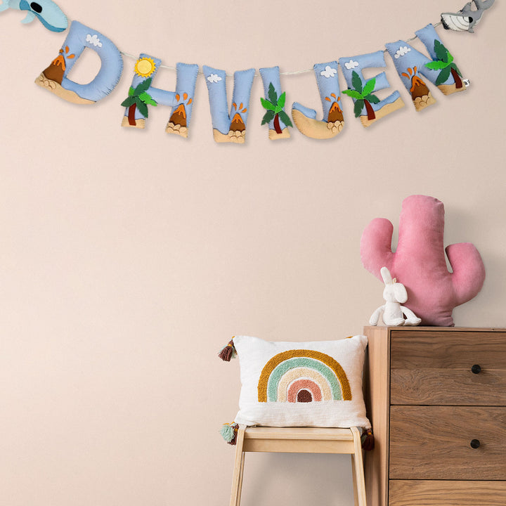 Handcrafted Personalized Beach Theme Bunting For Kids
