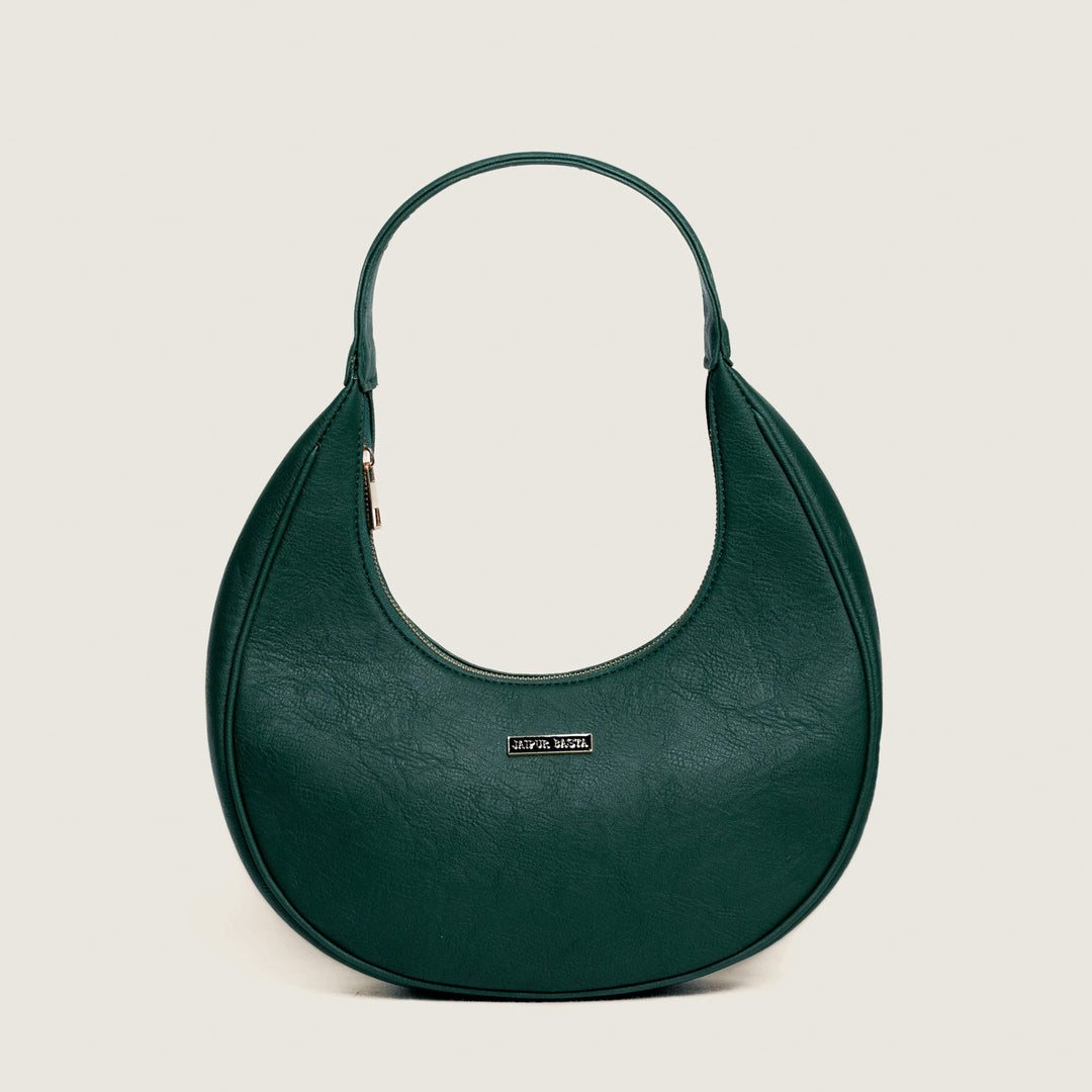 Forest Vegan Leather Hobo Bag
