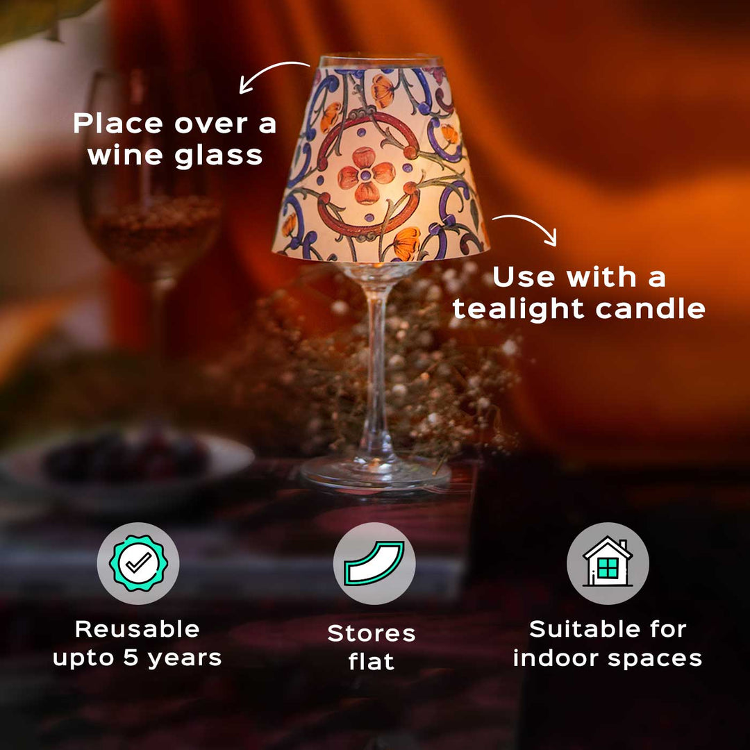 Wine Glass Shades - Naqashi Kashmir