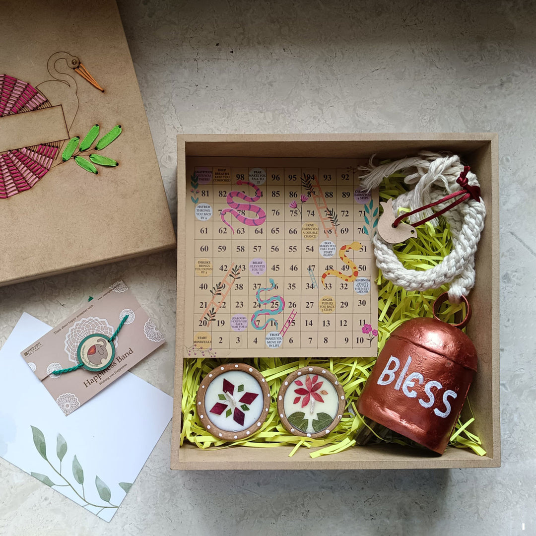 Paradise Seven Goodies Diwali Embroidered Box Hamper