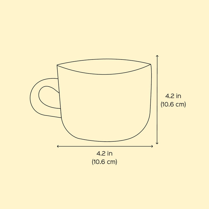 Hand-Painted Peach Roses Glass Tea Cups