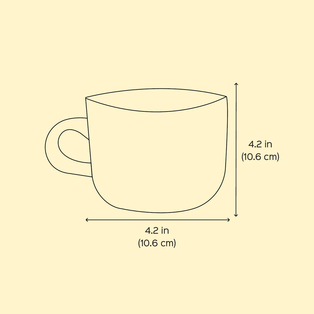 Hand-Painted Small Lily Glass Tea Cups