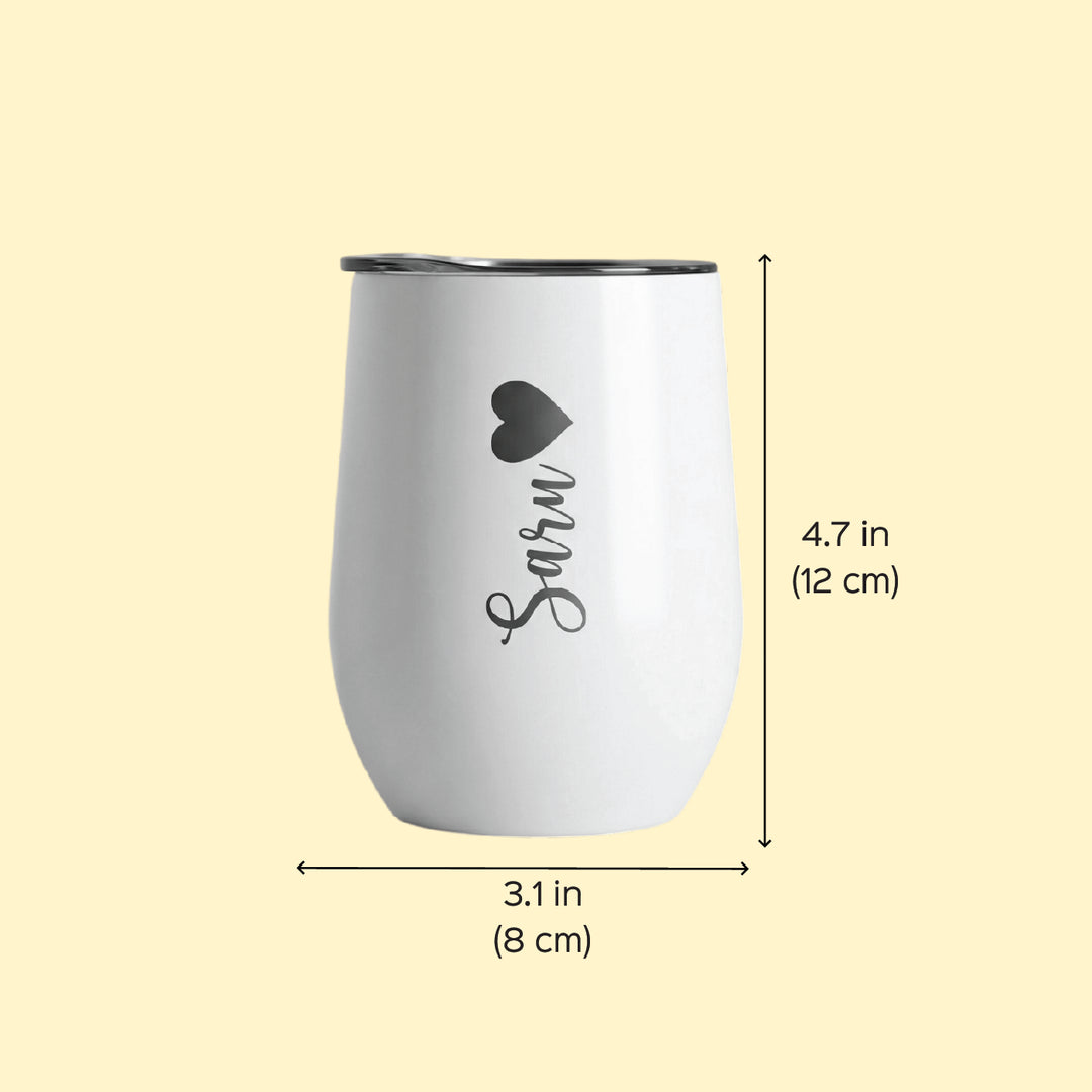 Personalized Engraved Stainless Steel Insulated Tumbler | 350 ml