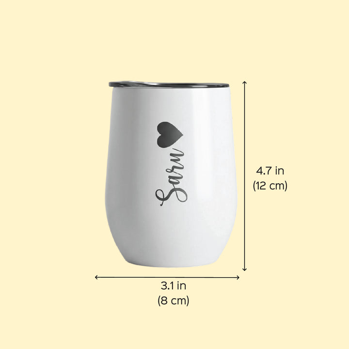 Personalized Engraved Stainless Steel Insulated Tumbler | 350 ml