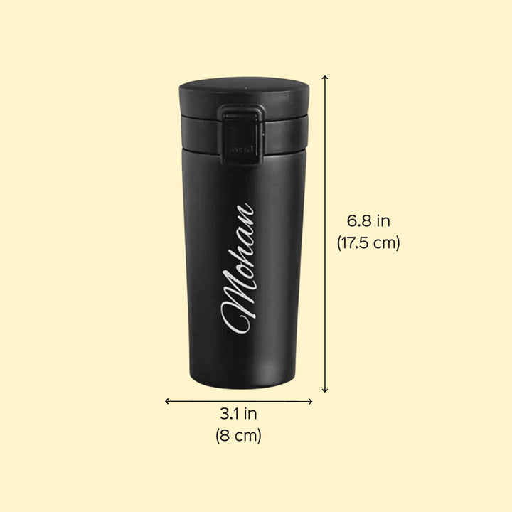 Personalized Engraved Stainless Steel Insulated Water Bottle | 380 ml