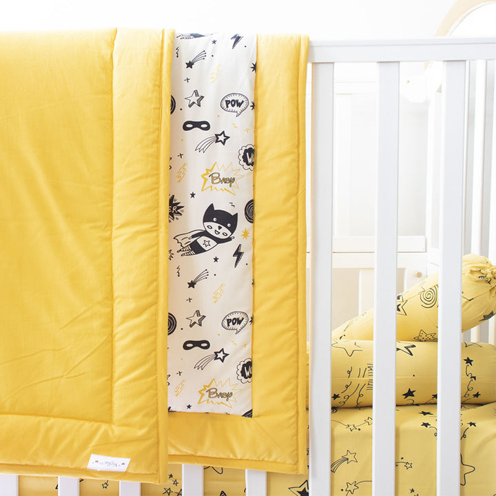 6 Pc | Personalized Star Theme Infant Bedding Gift Basket Set | 0-4 Years