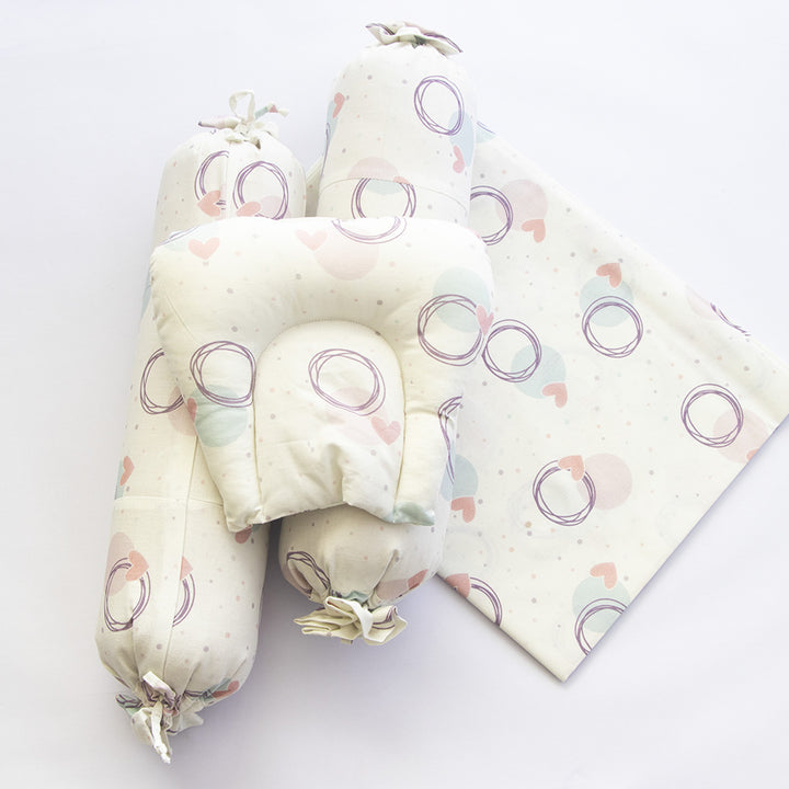 6 Pc | Personalized Cute Infant Bedding Gift Basket Set | 0-4 Years