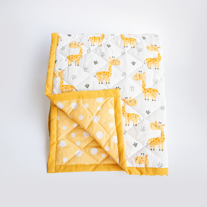 6 Pc | Personalized Baby Giraffe Infant Bedding Gift Basket Set | 0-4 Years